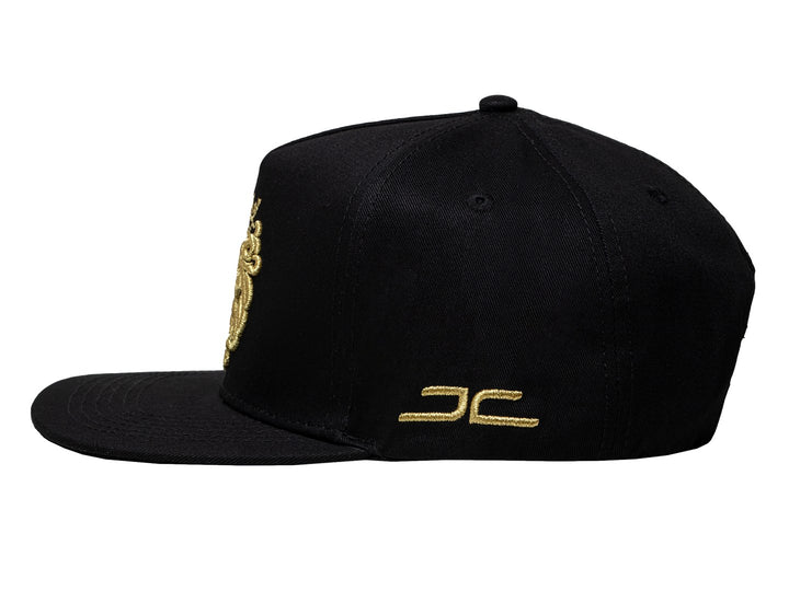 Gorra JC Hats Rey Classic Negro y Dorado para Hombre