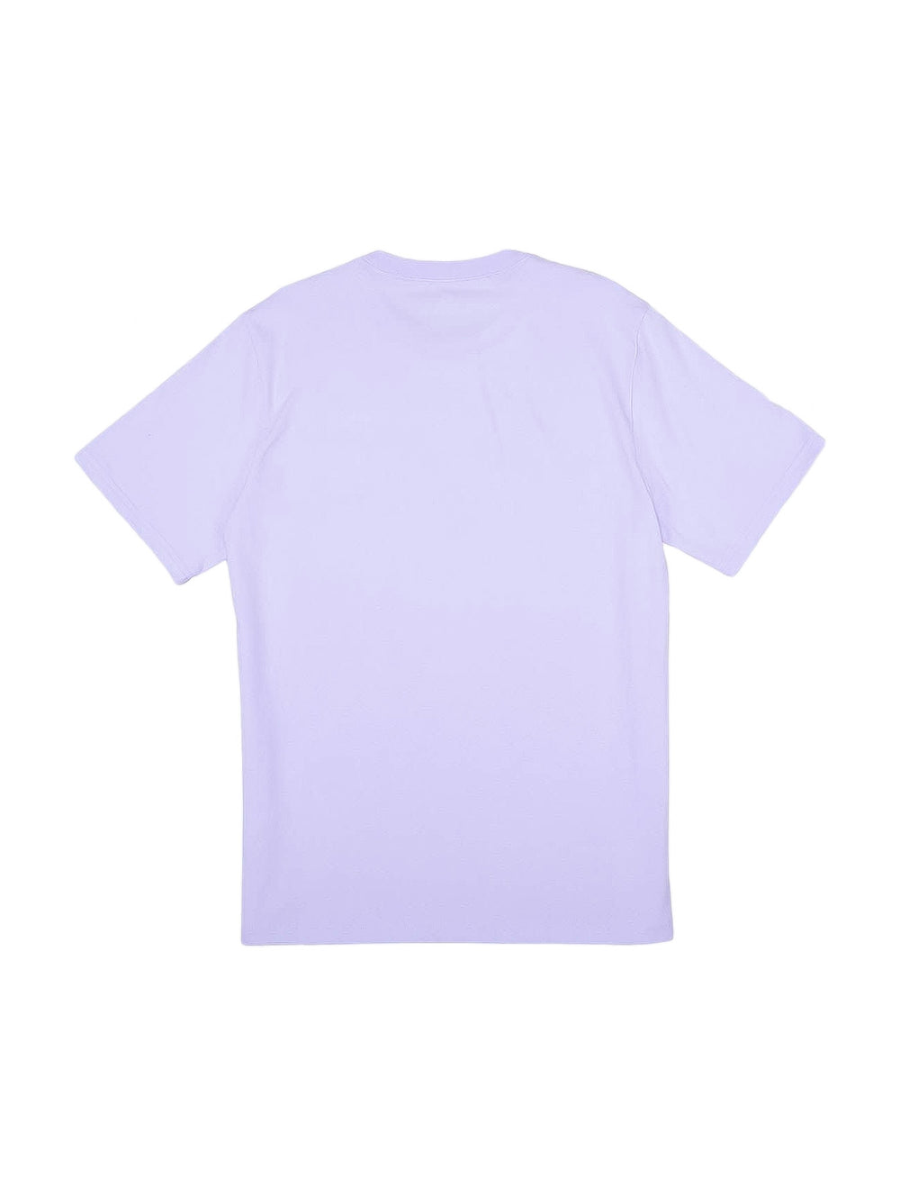 Camiseta Converse de manga corta en color morado claro con logo pequeño en el pecho.