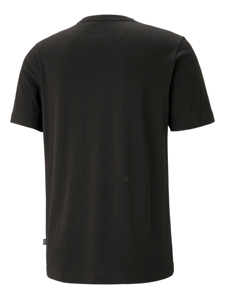 Camiseta PUMA de color negro con logotipo blanco pequeño en el pecho.