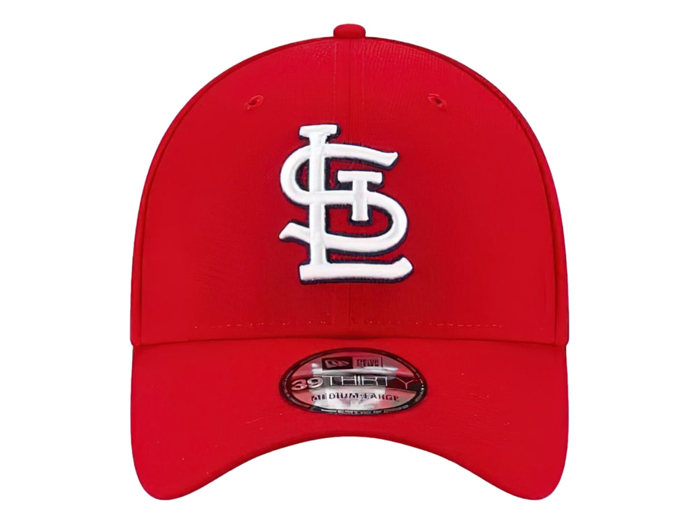 Gorra de béisbol New Era color rojo con logotipo bordado en blanco de los St. Louis Cardinals.