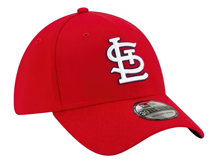 Gorra de béisbol New Era color rojo con logotipo bordado en blanco de los St. Louis Cardinals.