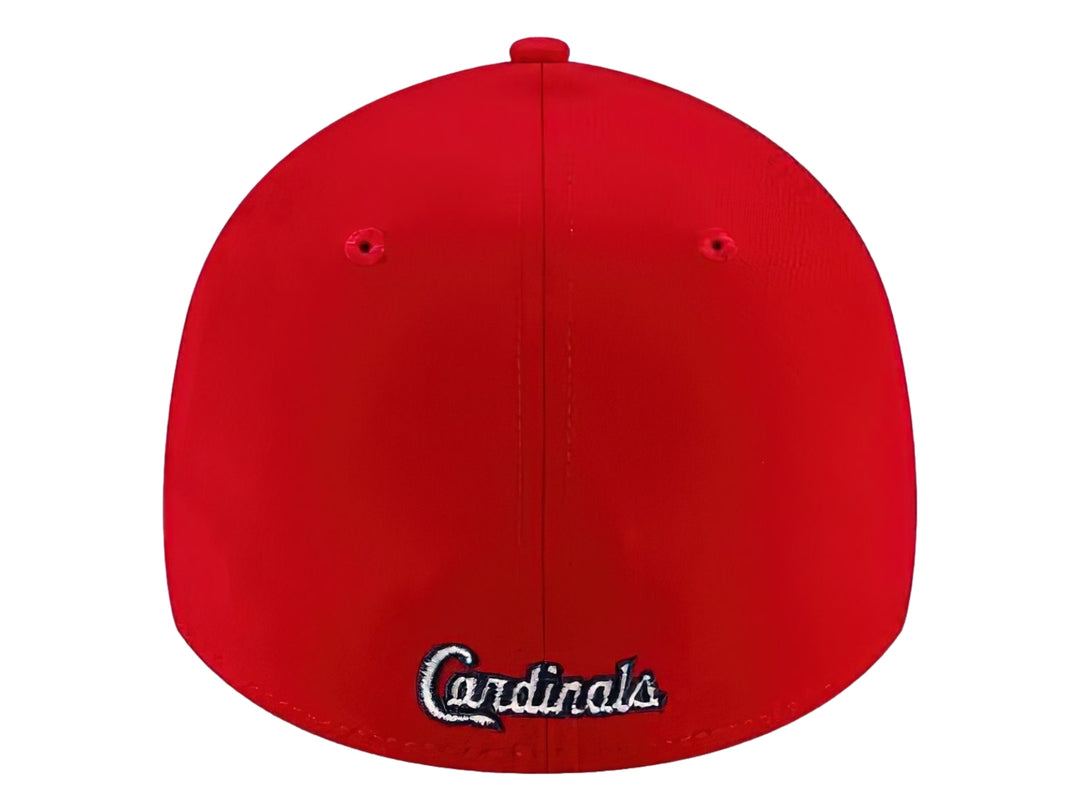 Gorra de béisbol New Era color rojo con logotipo bordado en blanco de los St. Louis Cardinals.