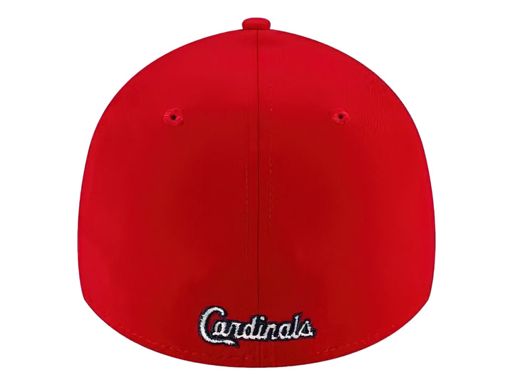 Gorra de béisbol New Era color rojo con logotipo bordado en blanco de los St. Louis Cardinals.