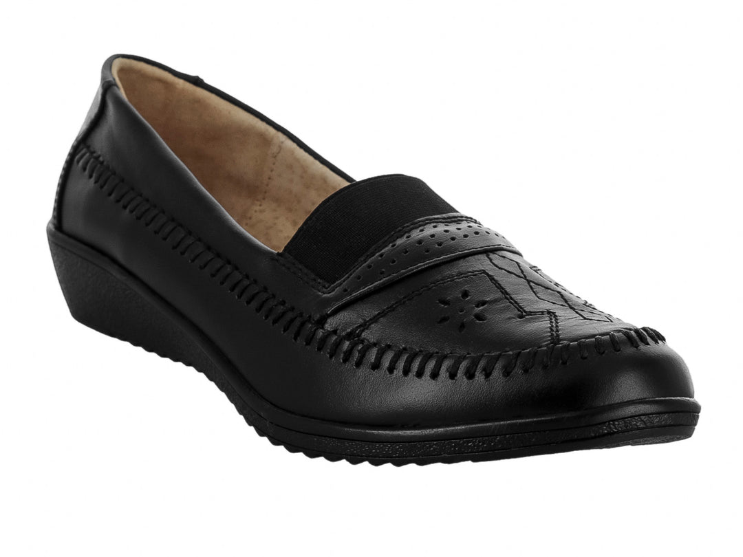 Zapatos Planos Claudia Carrera Napa Negro para Mujer