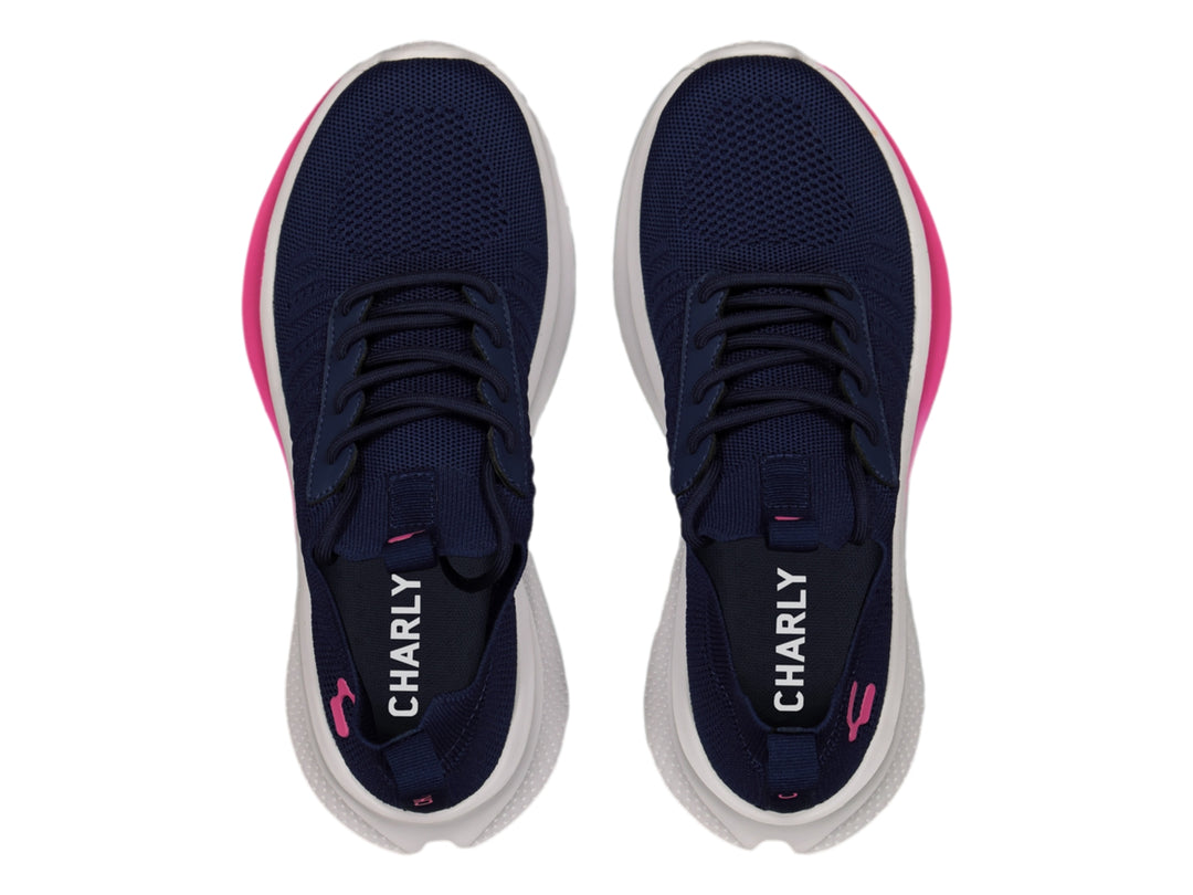 Tenis Charly Azul Marino y Rosa para Mujer