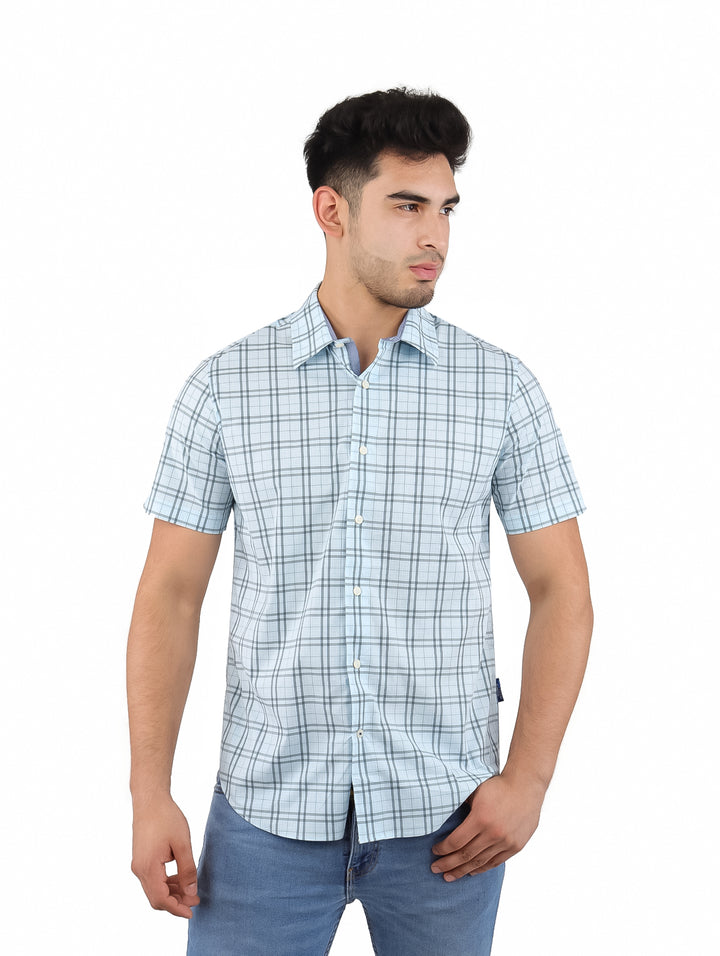 Camisa Nautica Azul para Hombre