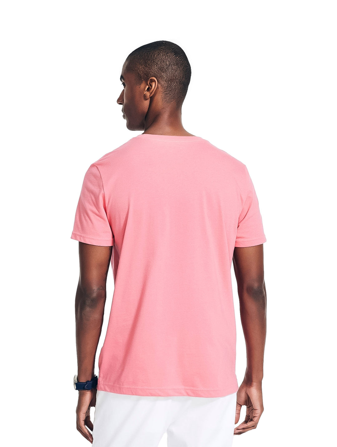 Playera Nautica Color Coral para Hombre