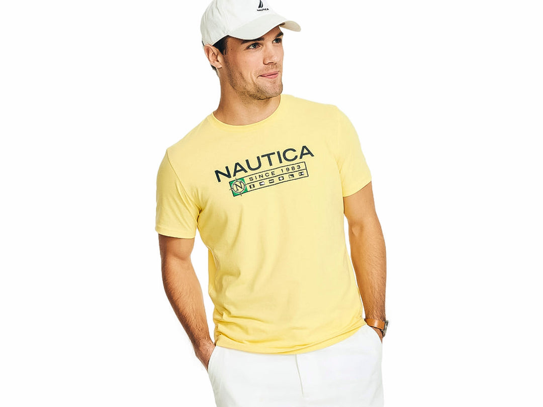 Playera Nautica Amarilla para Hombre