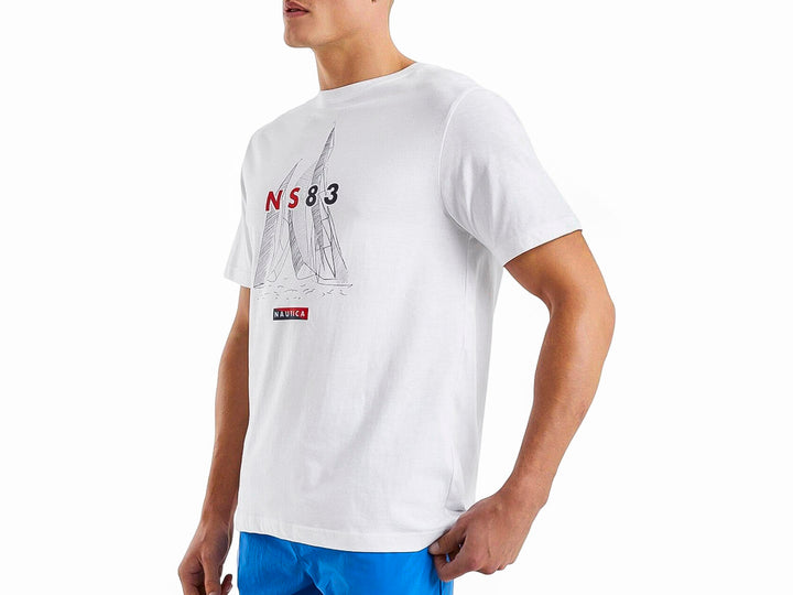Playera Nautica Blanca para Hombre