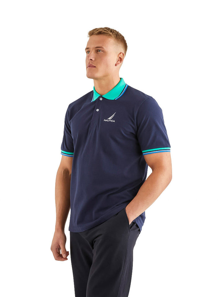 Playera Polo Nautica Azul Marino para Hombre