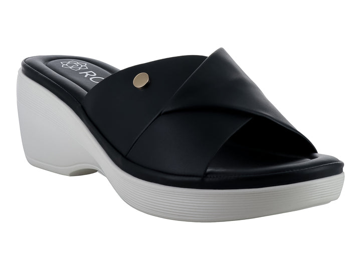 Sandalias Plataforma Roze Negro para Mujer