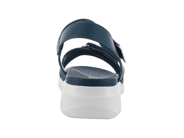 Sandalia ROZE color azul navy con suela blanca y cierres de velcro para niños.