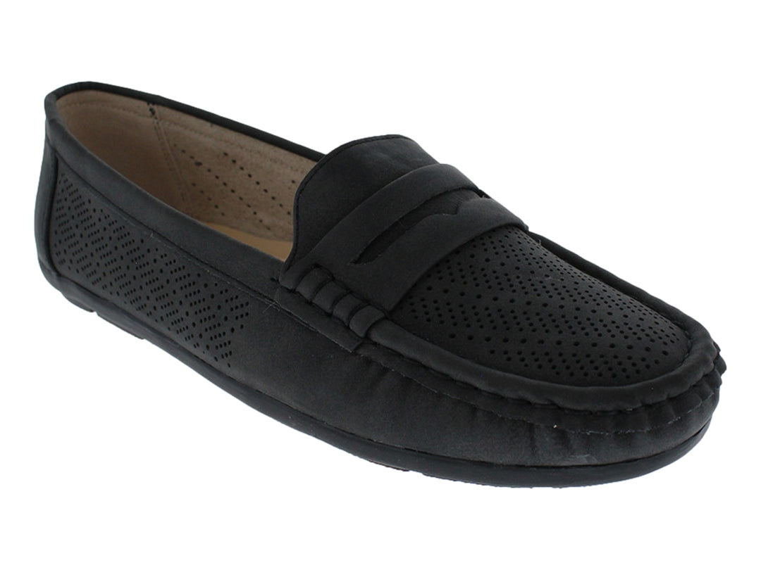 Zapatos Mocasines Comfort Fit Negro para Mujer