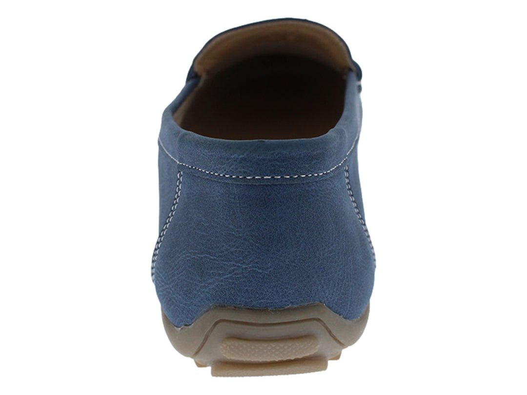 Comfort Fit Mocasines Azul para Mujer