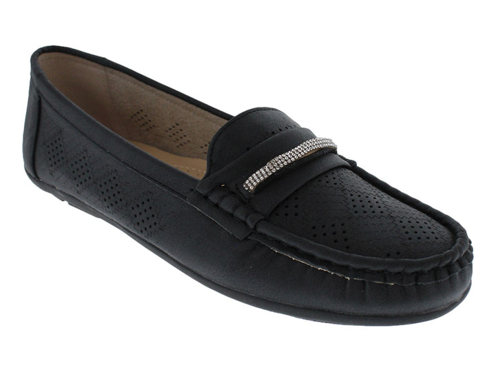 Zapatos Mocasines Comfort Fit Negro para Mujer