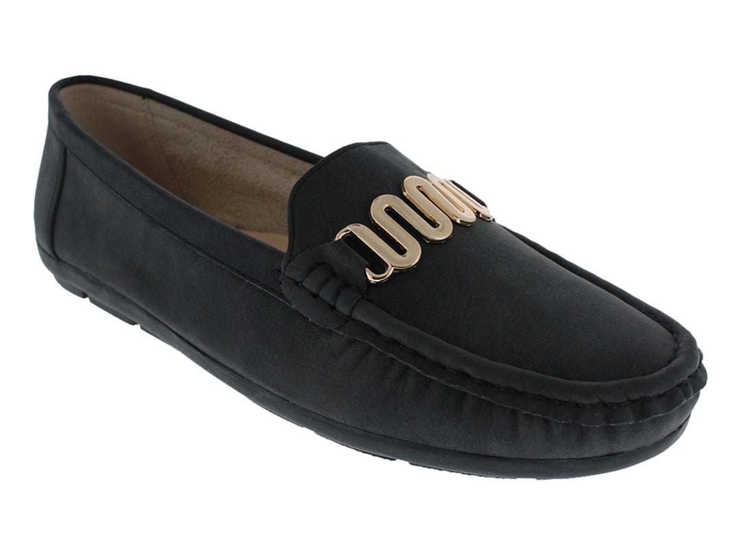 Zapatos Mocasines Comfort Fit Negro para Mujer