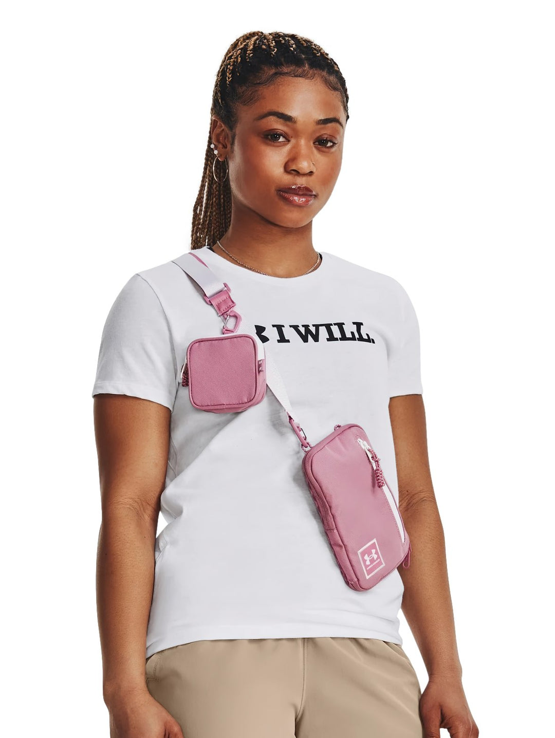 Bolsa Under Armour Loudon Crossbody SM Rosa para Mujer