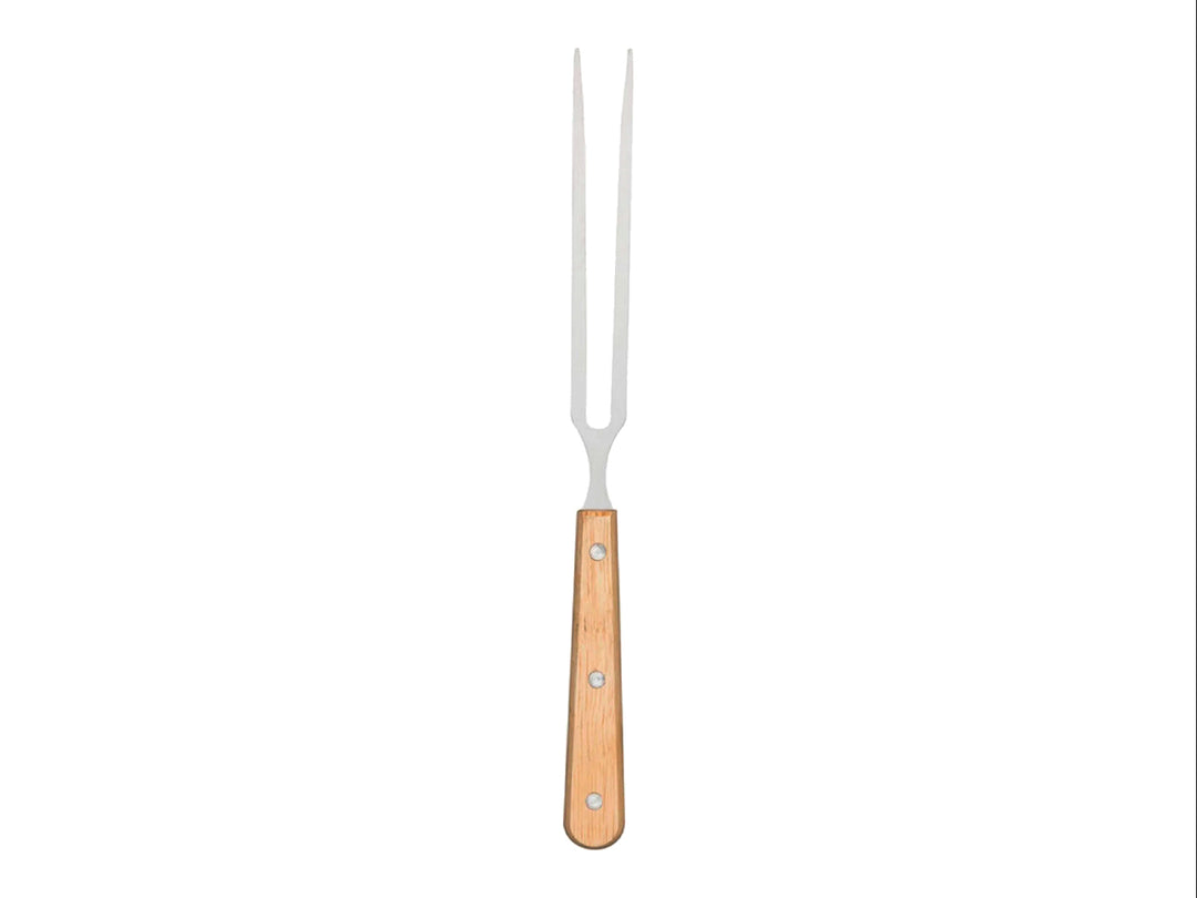 Set de Cuchillo y Trinche Brassa Masters Madera e Inox