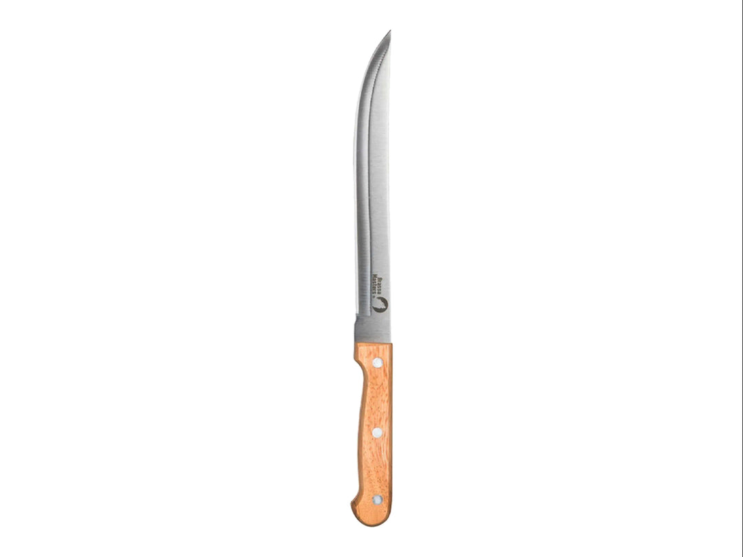 Set de Cuchillo y Trinche Brassa Masters Madera e Inox