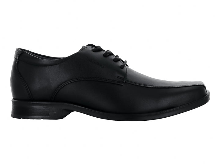 Zapato formal de cuero color negro con agujetas para hombre.