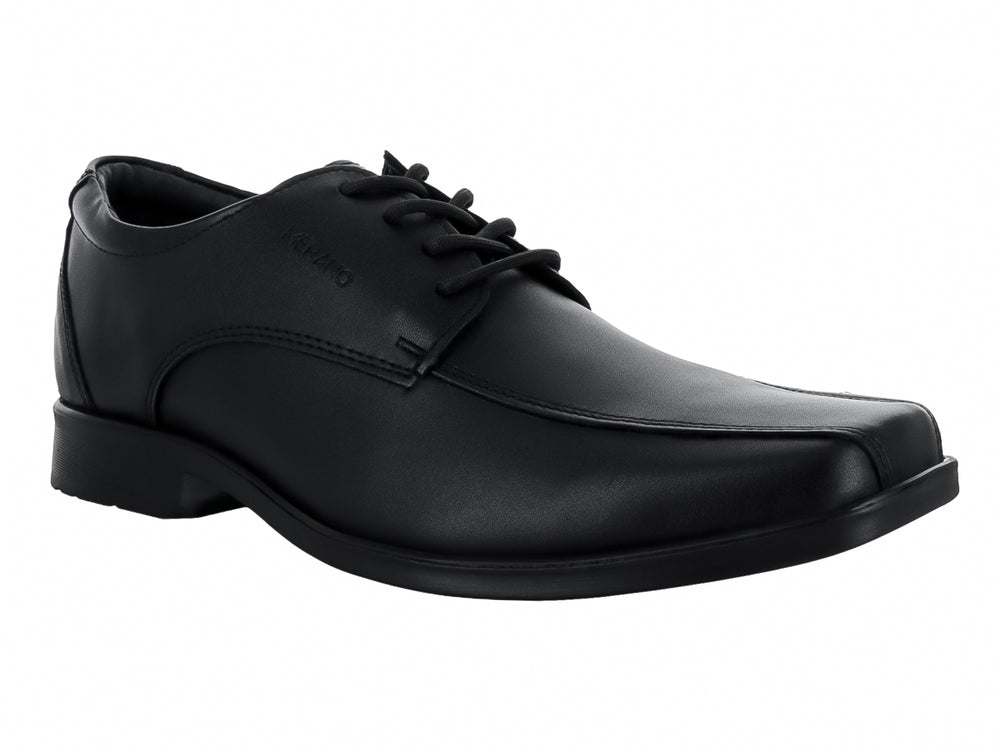 Zapato formal de cuero color negro con agujetas para hombre.