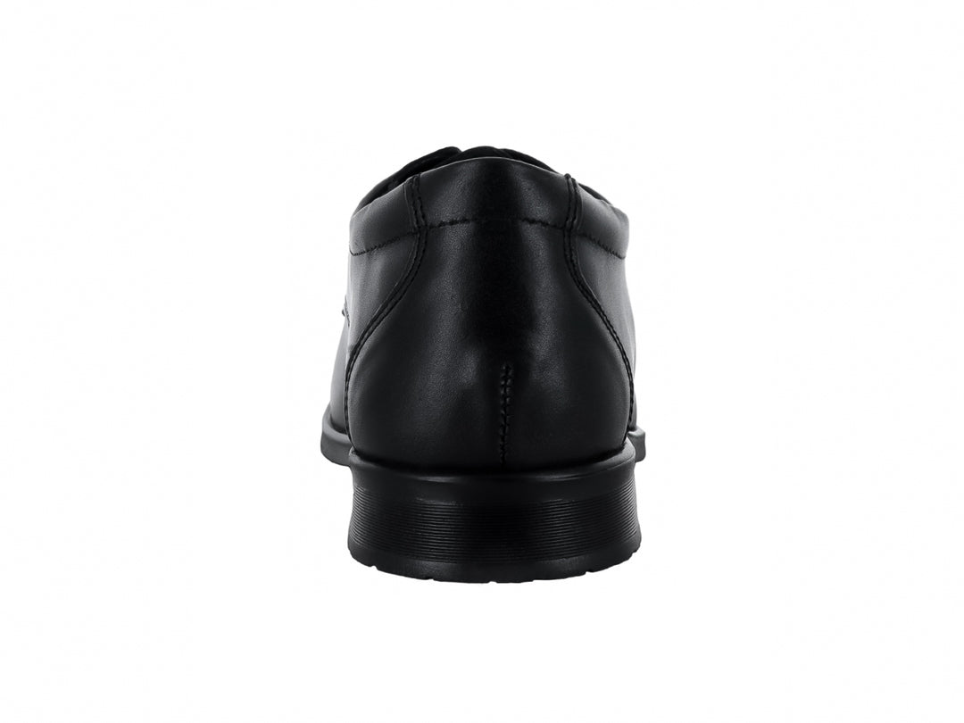 Zapato formal de cuero color negro con agujetas para hombre.