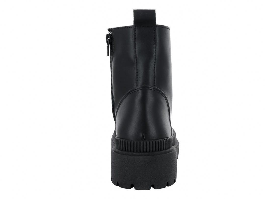 Botines Combat Luna Rosa Negro para Mujer