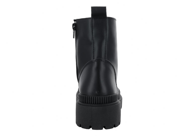 Botines Combat Luna Rosa Negro para Mujer