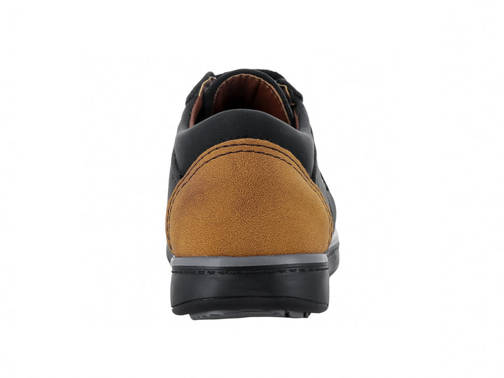 Zapatos Germany Nubuck Negro Amarillo para Nino