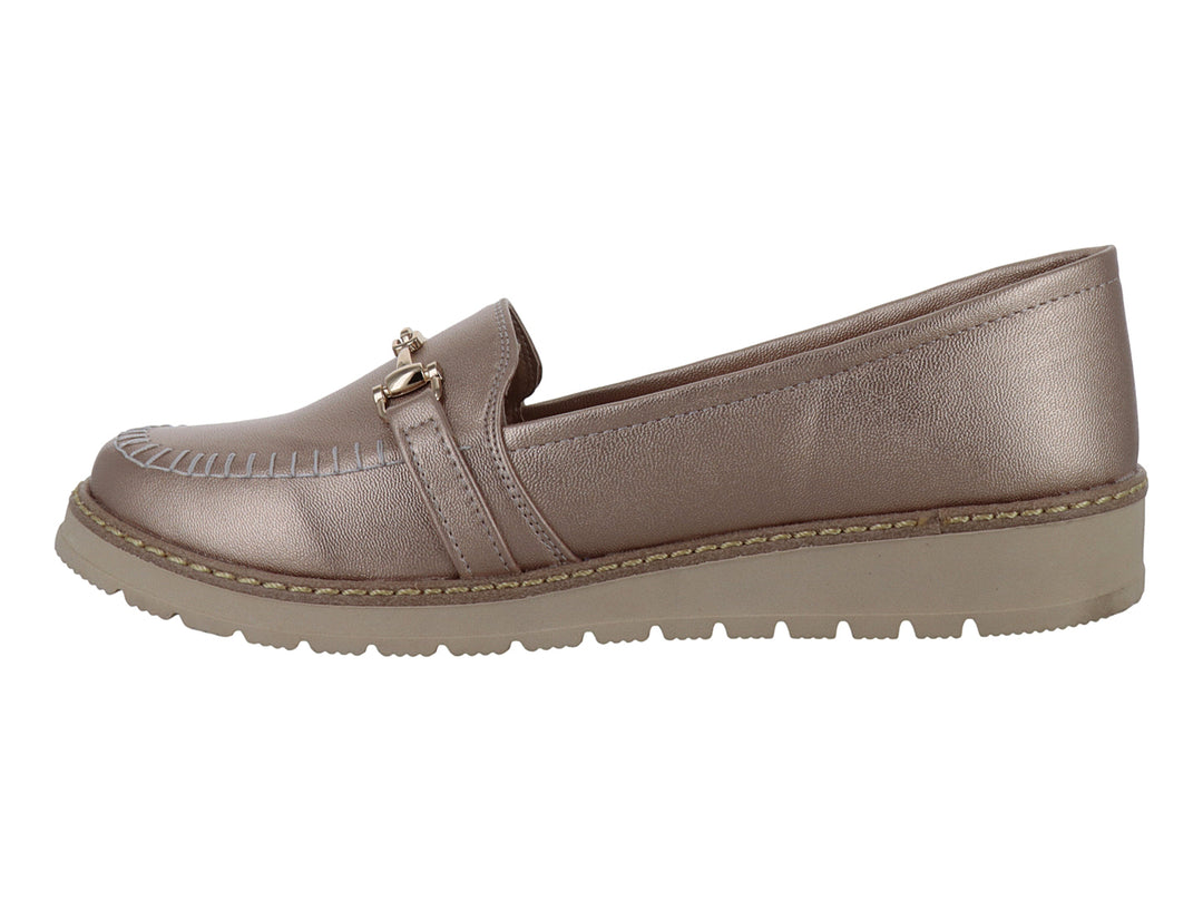 Zapatos Mocasines MELI&amp;ANA Oro Rosado para Mujer