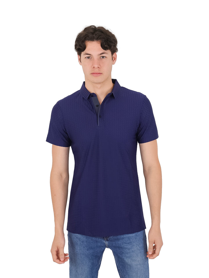 Playera Polo Barabas Color Navy para Hombre