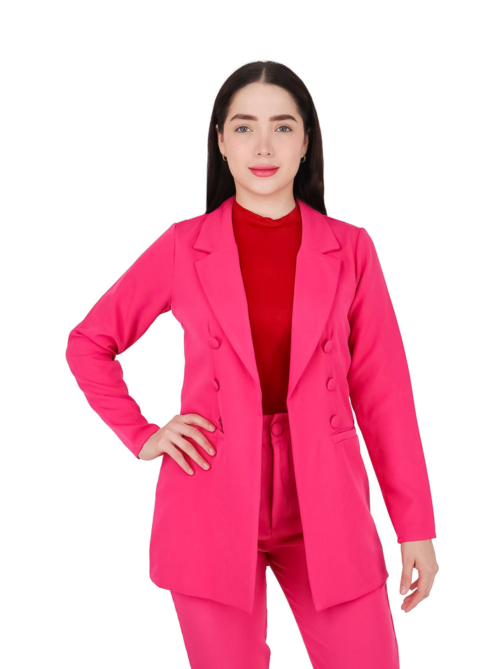 Conjunto Saco y Pantalón PAO Fashion Fucsia para Mujer