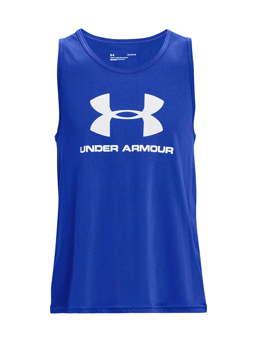 Playera sin Mangas Under Armour Sportstyle Logo Azul para Hombre