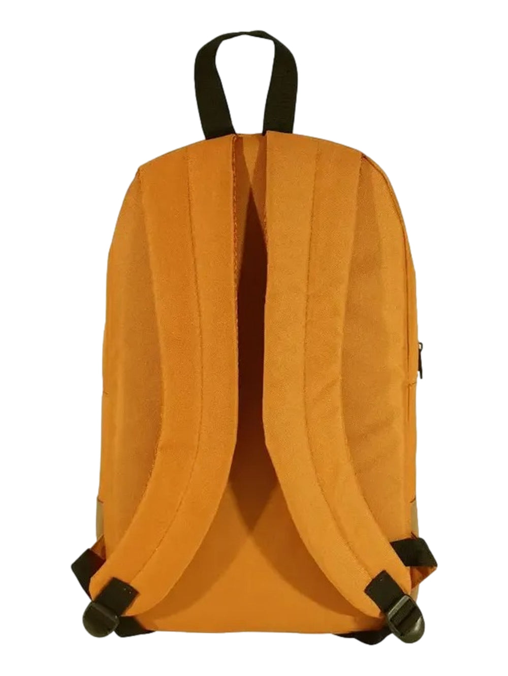Mochila escolar Converse juvenil color naranja y café con logotipo blanco frontal.