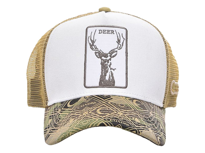 Gorra Cuadra Deer Blanco para Hombre
