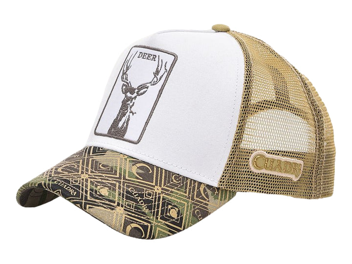Gorra Cuadra Deer Blanco para Hombre