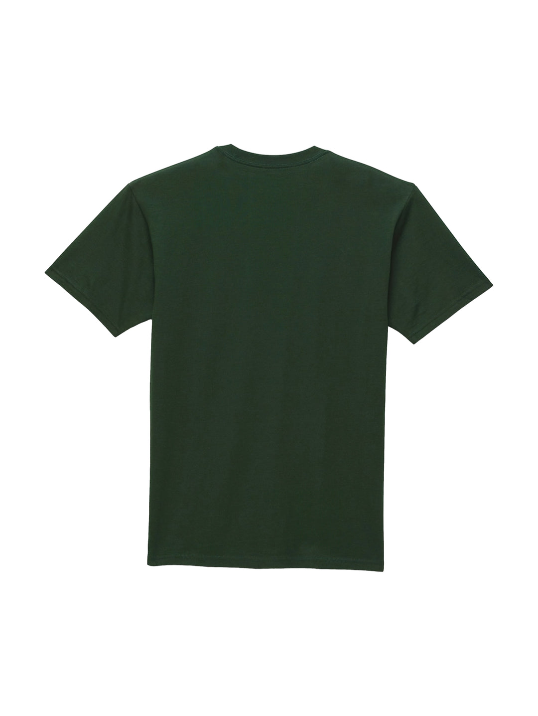Camiseta de manga corta color verde oscuro con logotipo de VANS en blanco en el pecho.