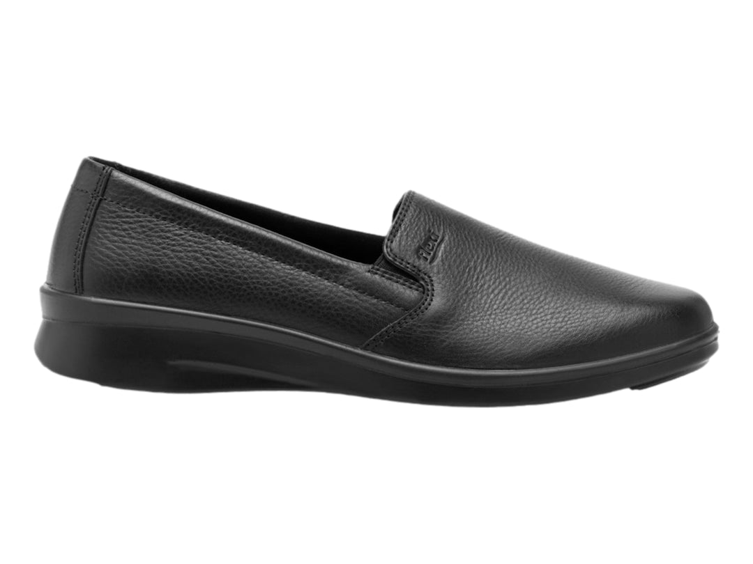 Zapato plano Flexi modelo Jenelle en cuero vacuno color negro, diseño casual y cómodo para mujer.