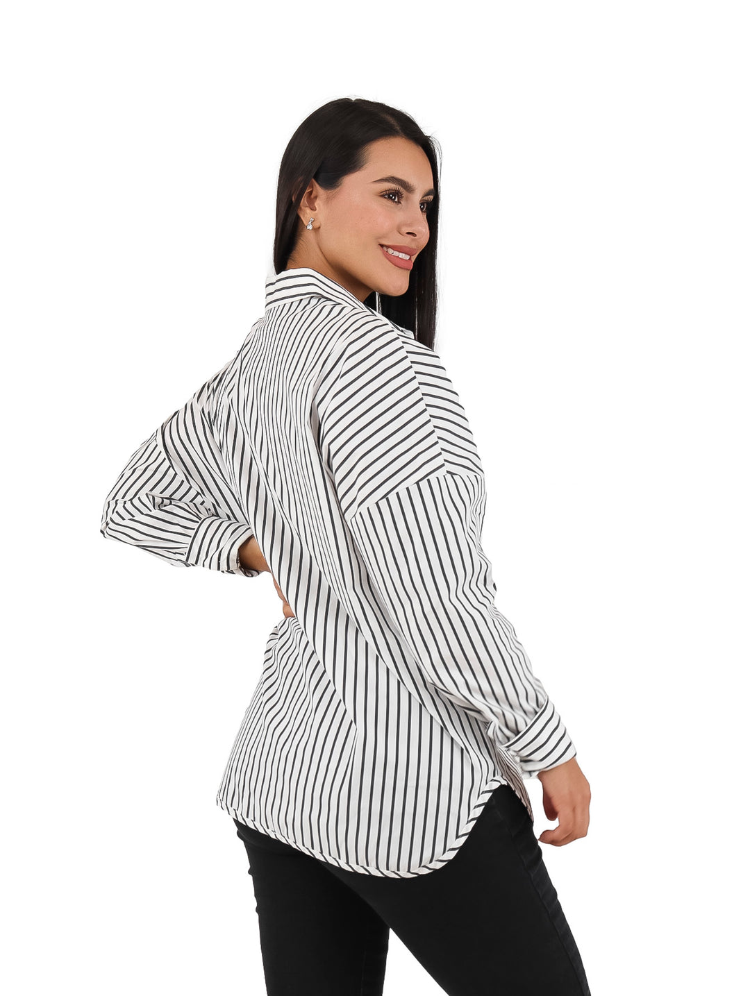 Camisa Karl Lagerfeld Blanco y Negro para Mujer