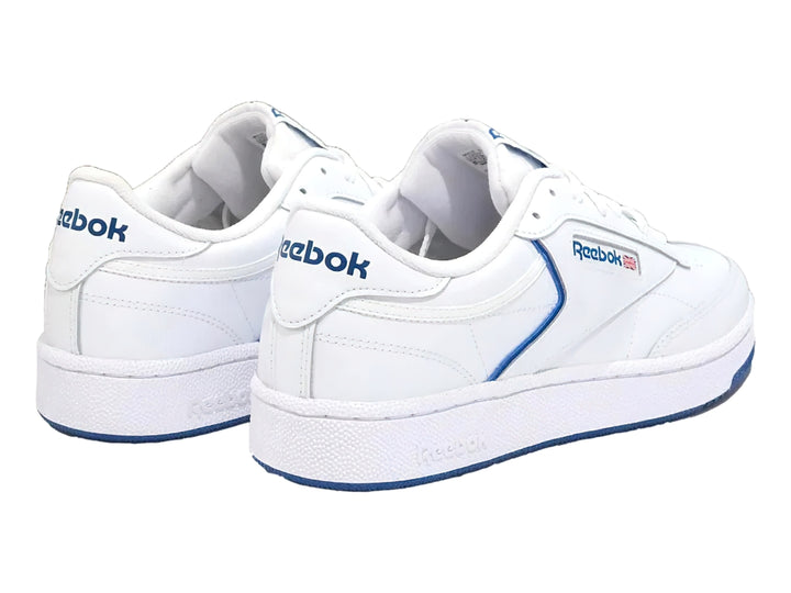 Tenis Reebok Club C 85 Blancos con Azul para Hombre