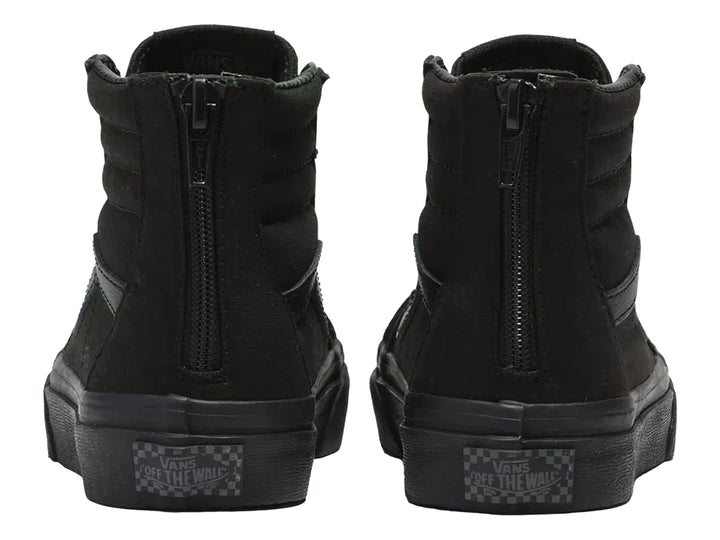Tenis Vans Sk8 Hi Zip Negros para Niño