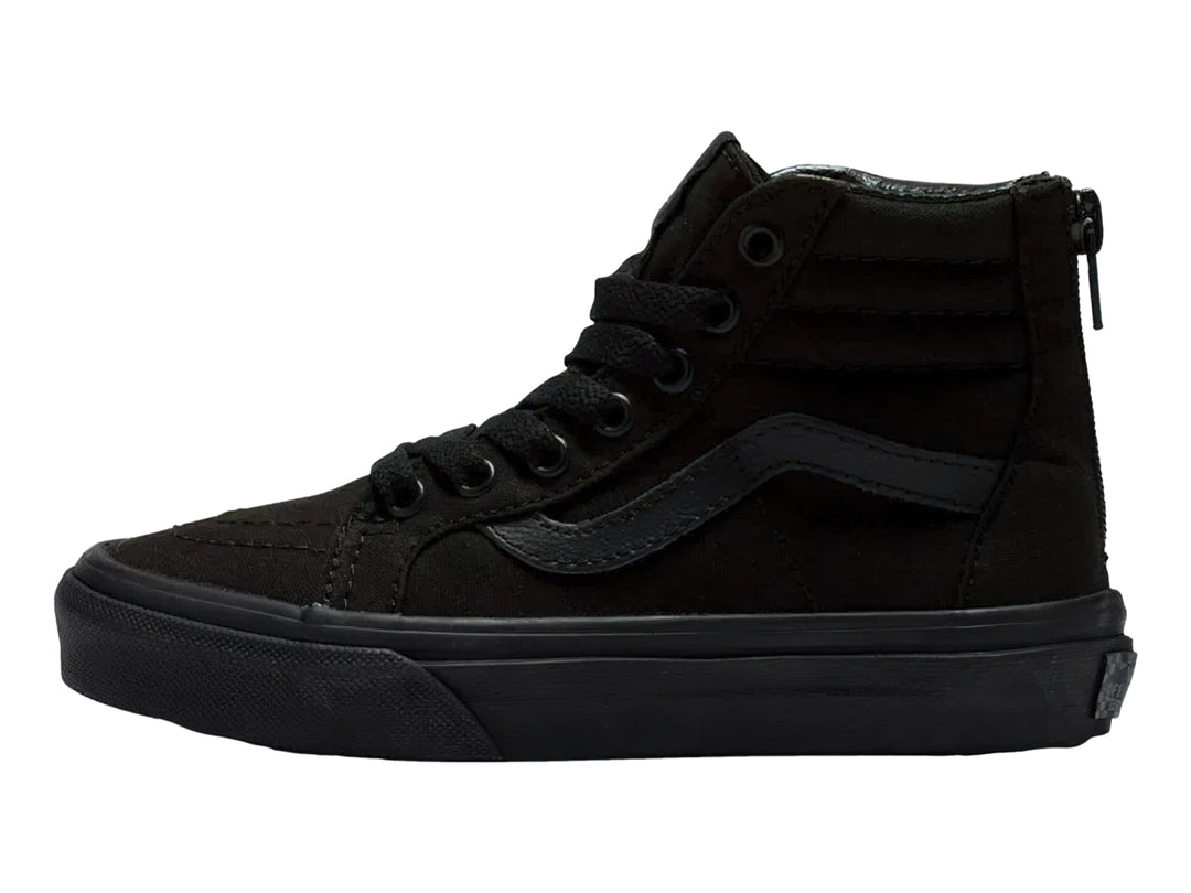 Tenis Vans Sk8 Hi Zip Negros para Niño