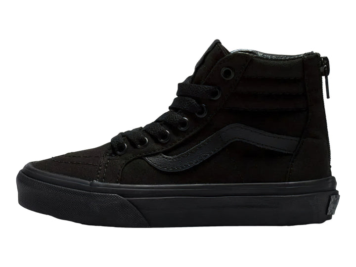 Tenis Vans Sk8 Hi Zip Negros para Niño