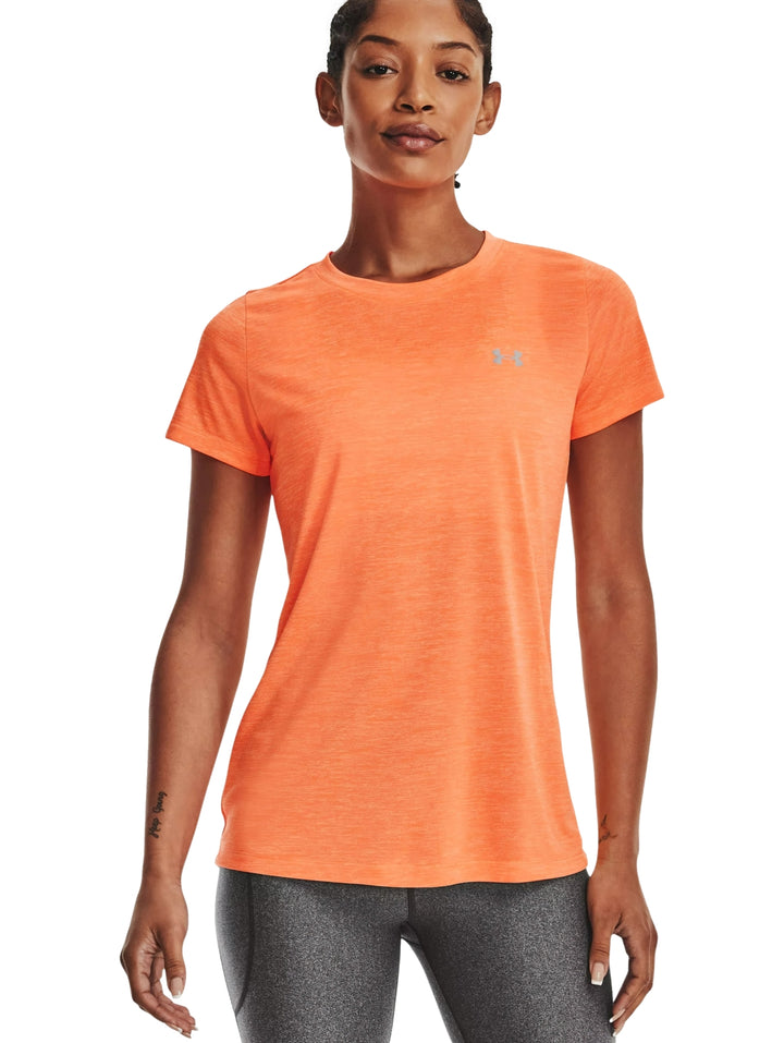 Playera Deportiva Under Armour Naranja para Mujer