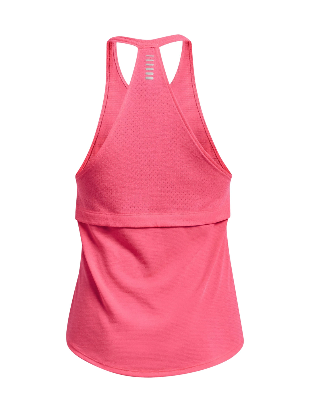 Camiseta deportiva sin mangas color rosa brillante Under Armour para mujer.