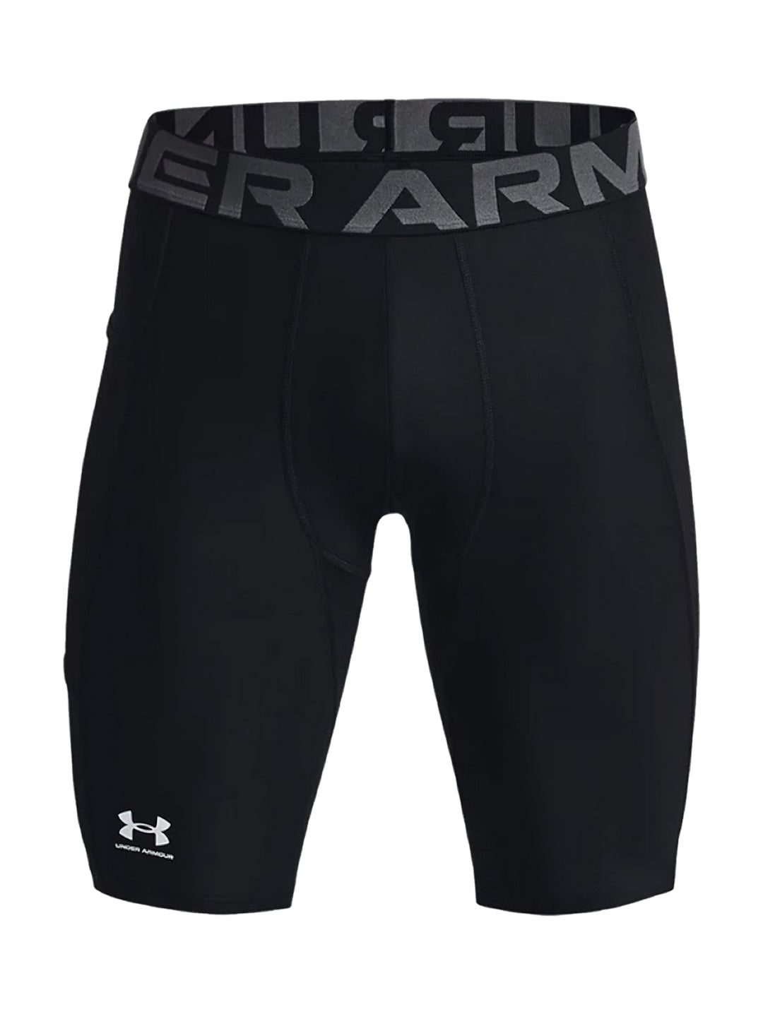 Shorts de compresión deportivos color negro de la marca Under Armour.