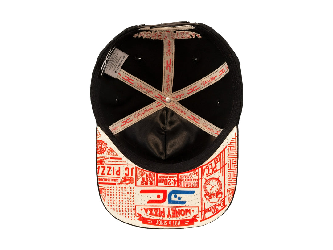 Gorra Snapback JC Hats Pizza Negro para Hombre
