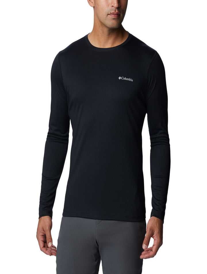 Playera Columbia Manga Larga Negro para Hombre