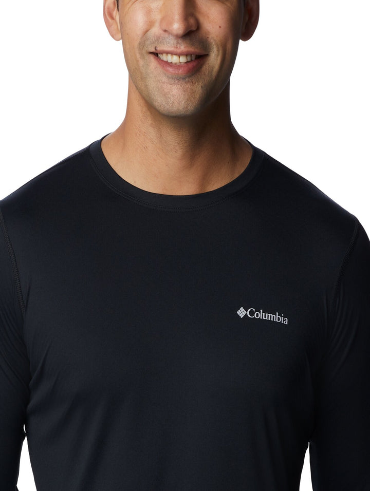 Playera Columbia Manga Larga Negro para Hombre