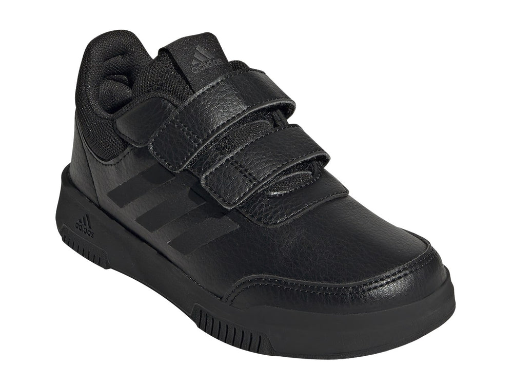 Tenis deportivos Adidas Tensaur Sport 2.0 en color negro con cierre de velcro y suela a juego.
